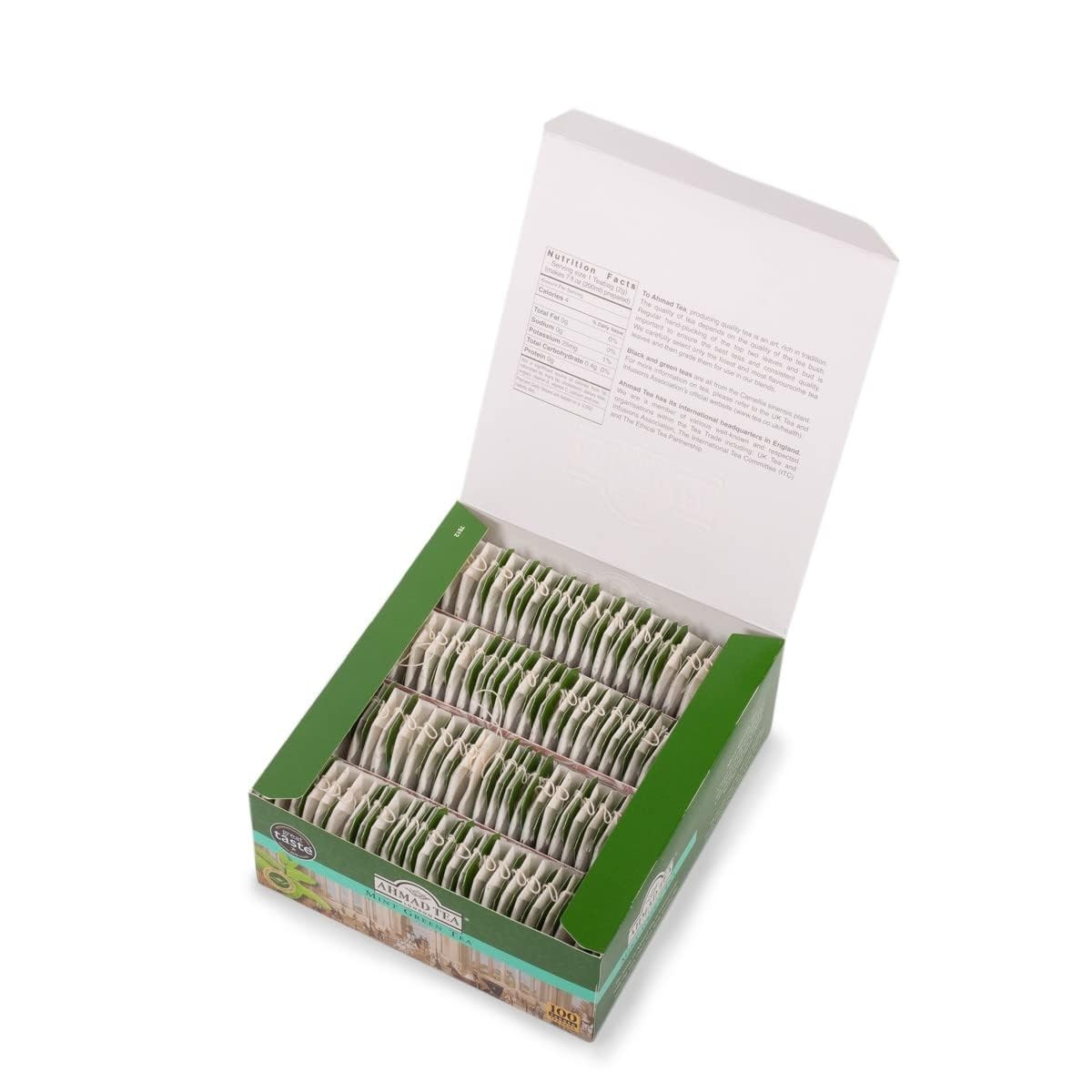 Mint Spearmint Green Tea Bags, 100 ct – , Caffeinated & Sugar-Free