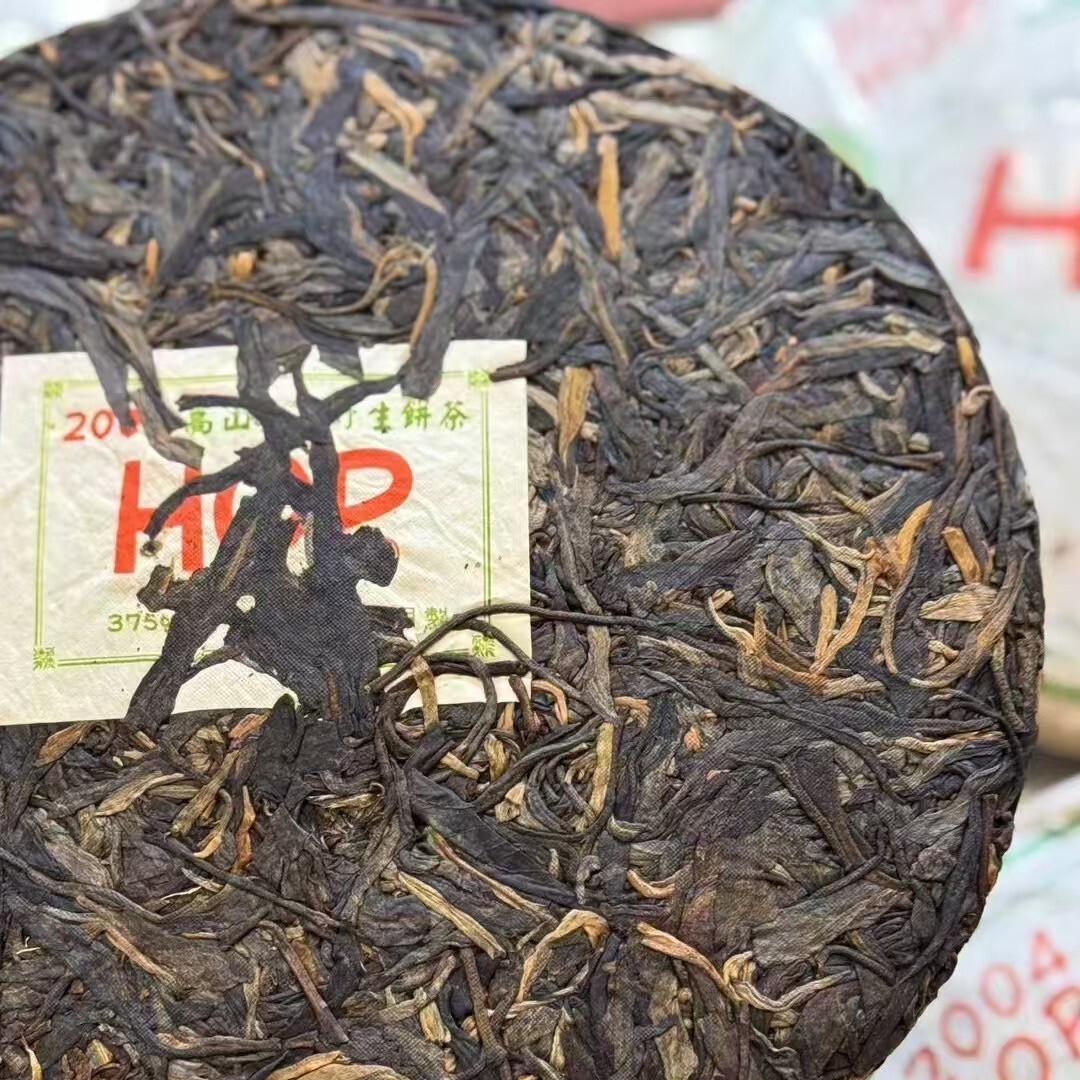 Pu-Erh tea,2004y,海灣茶葉,高山天然野生餅茶 Alpine Natural Wild Cake Tea,357g,Raw