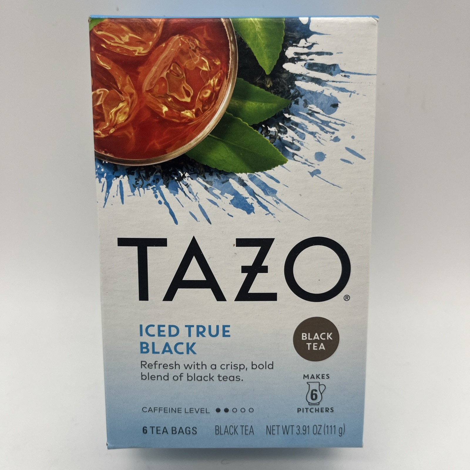 Tazo Iced True Black 6 Tea Bags Discontinued Makes Pitchers BB 6/17/22 Unilever