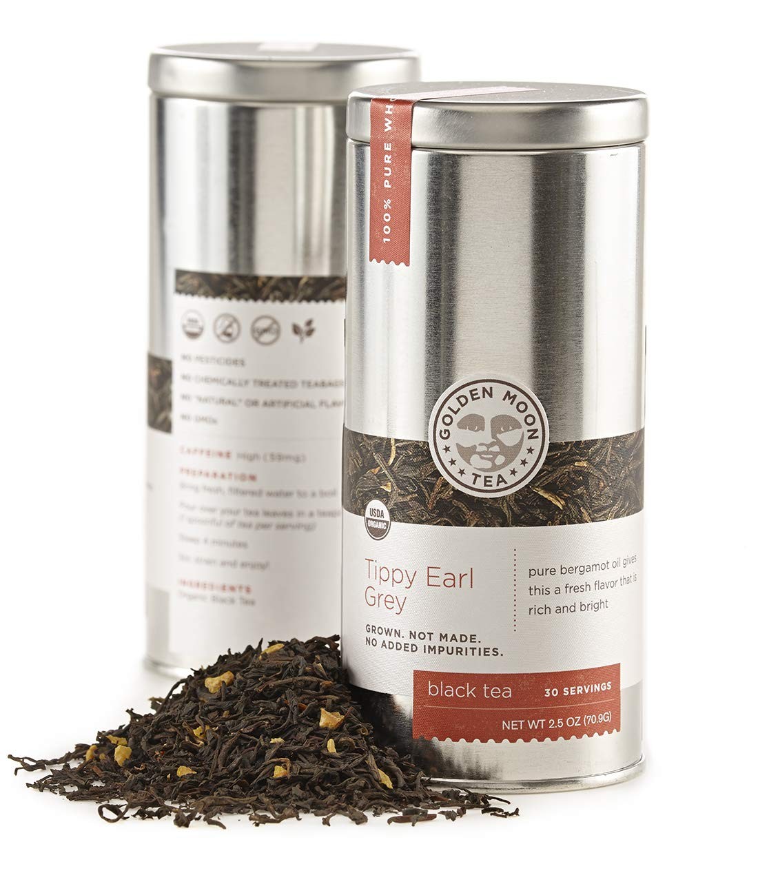 Organic Tippy Earl Grey Black Tea – Real Bergamot Peels & Extract – Loose Lea…