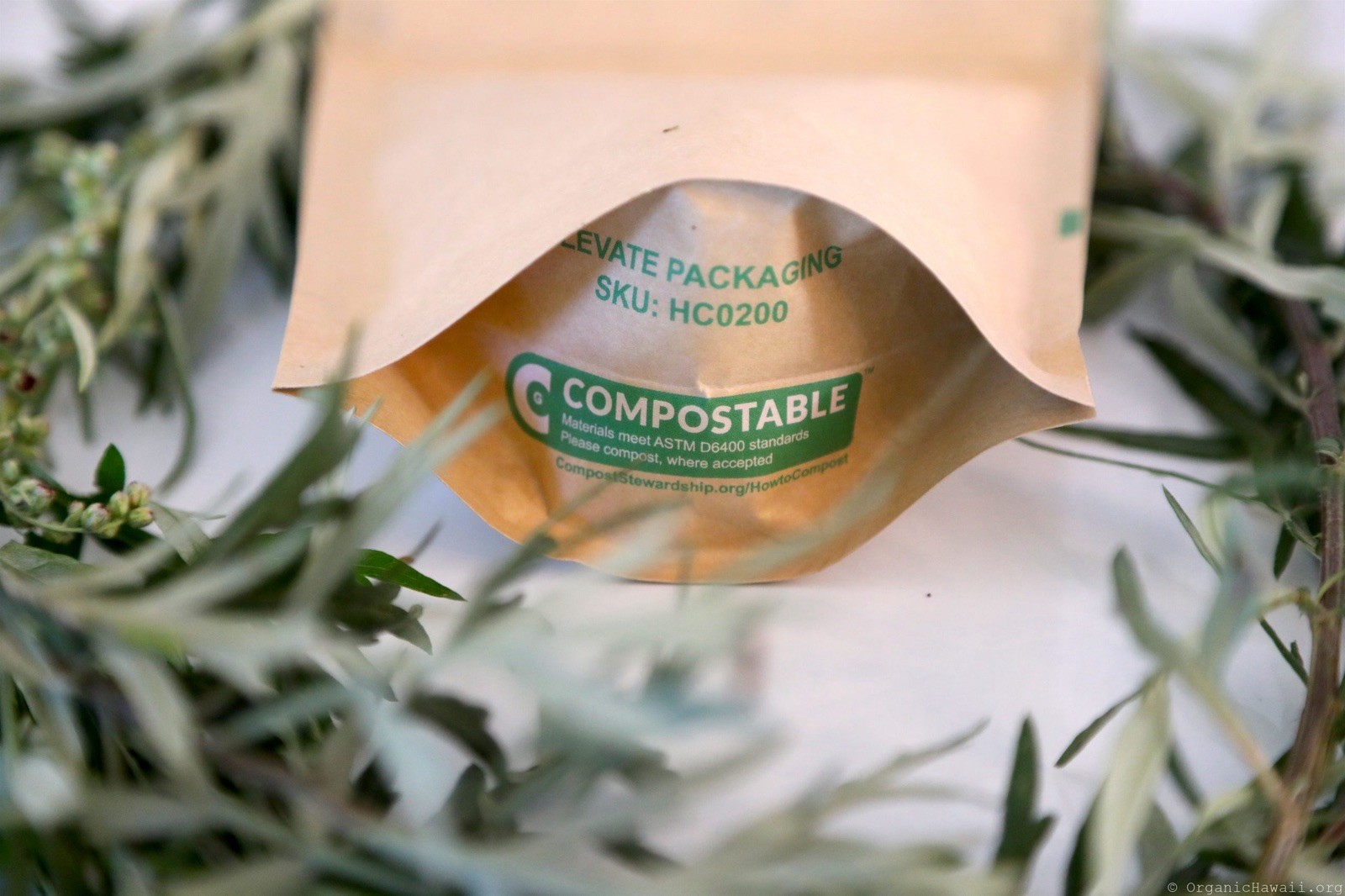 Organic Hawaii MAMAKI Whole Leaves [JUMBO] Tea FRESHLY DRIED Resealable Bag 18g