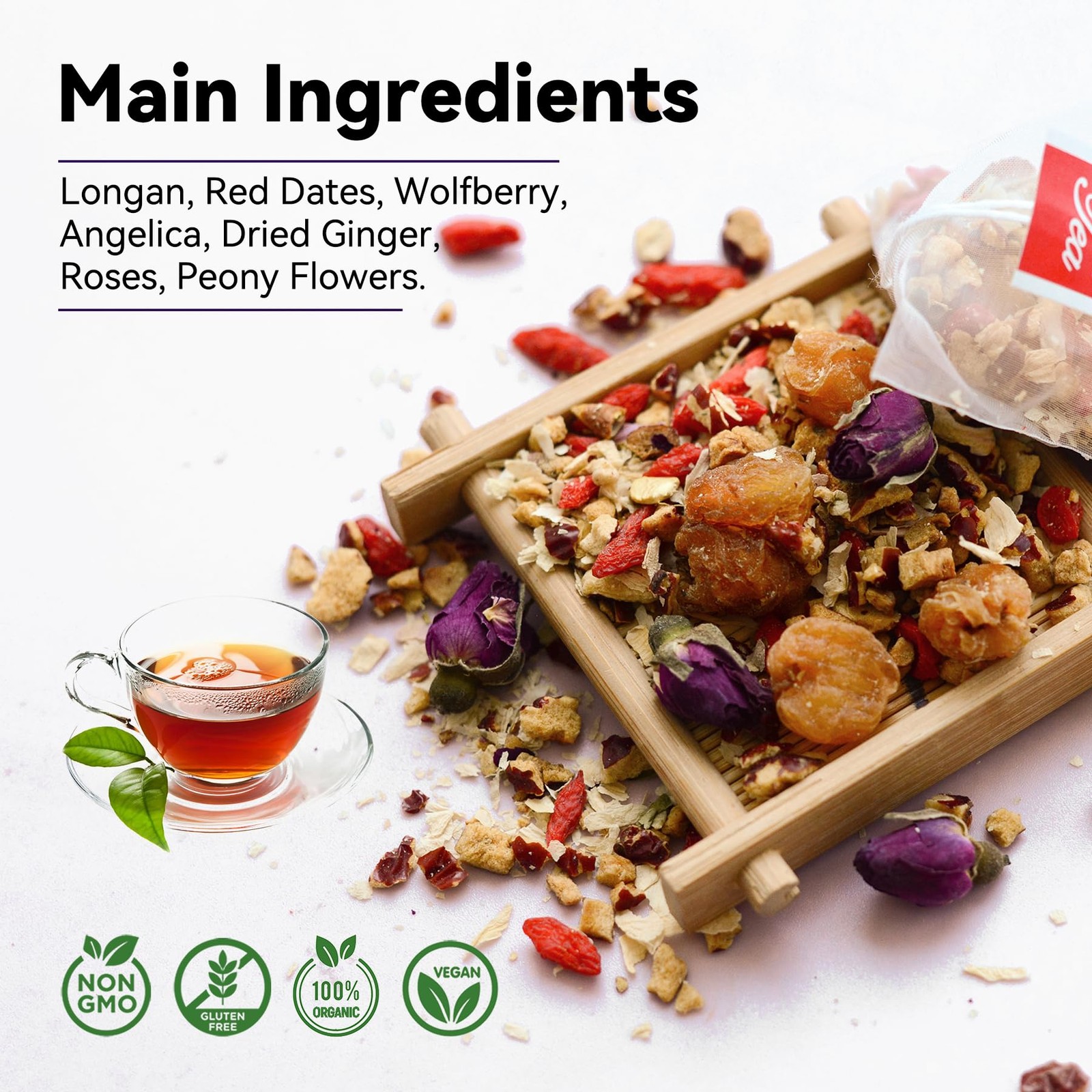 Natural Womb Fertility Tea for Women Ovary and Uterus Cleanse, Womb Detox Fib…