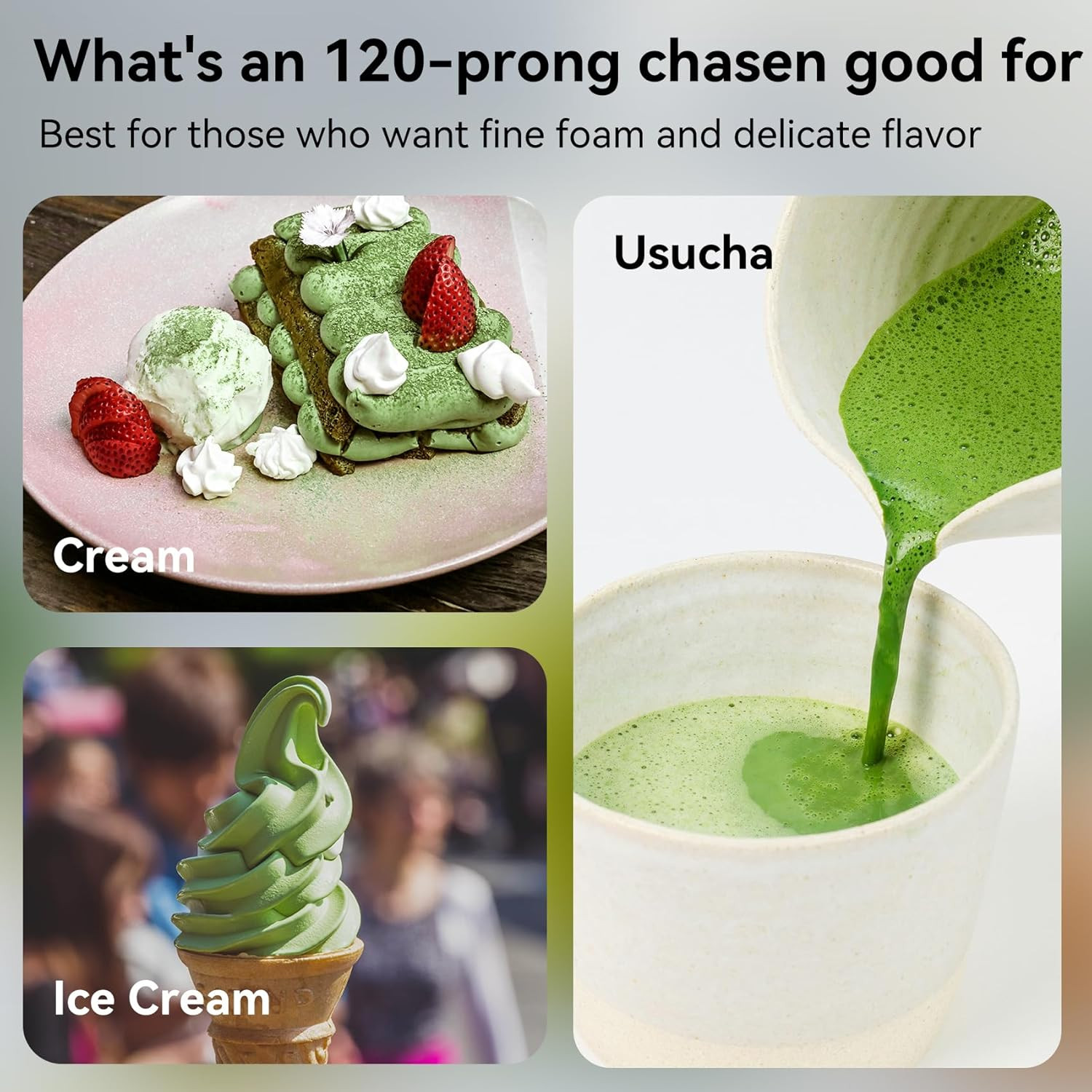 Bamboo Matcha Whisk 80/100/120 Prong, Traditional Japanese Chasen Matcha Stirrer