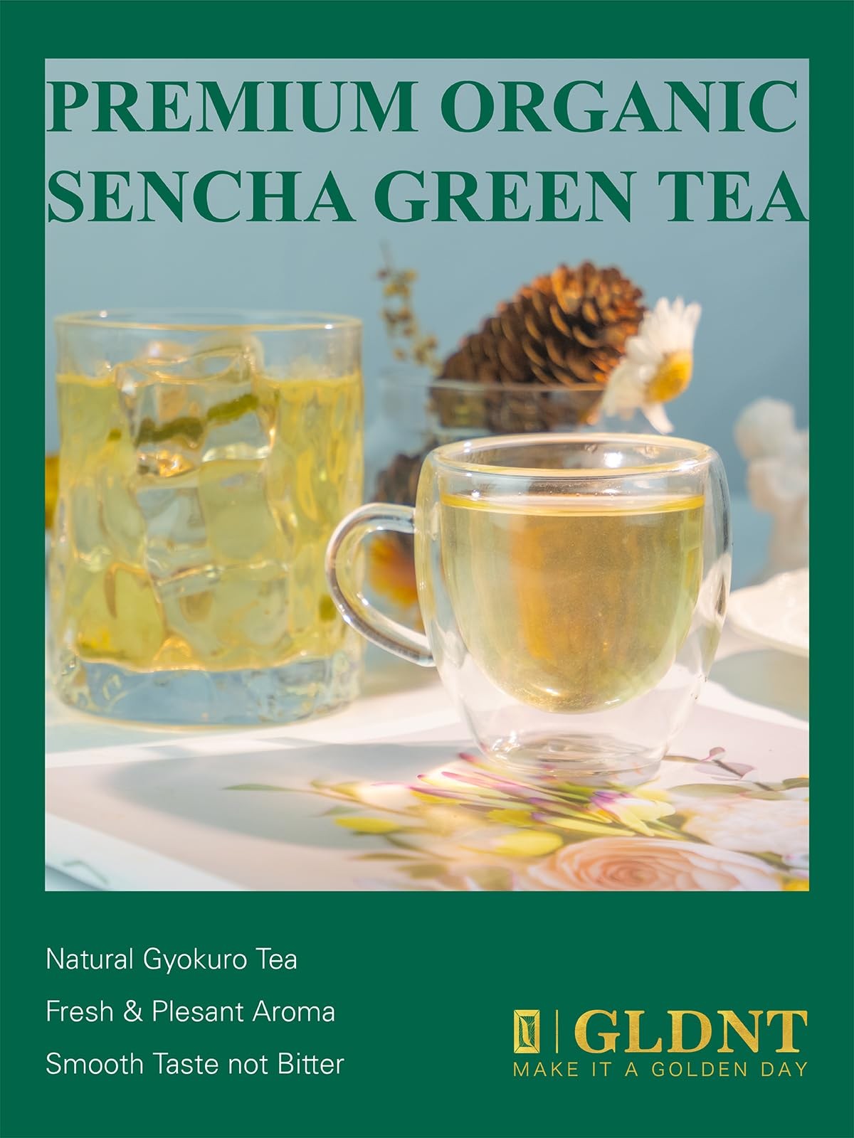Organic Sencha Tea, Shade Grown Gyokuro Green Tea Loose Leaf, Steamed Sencha …