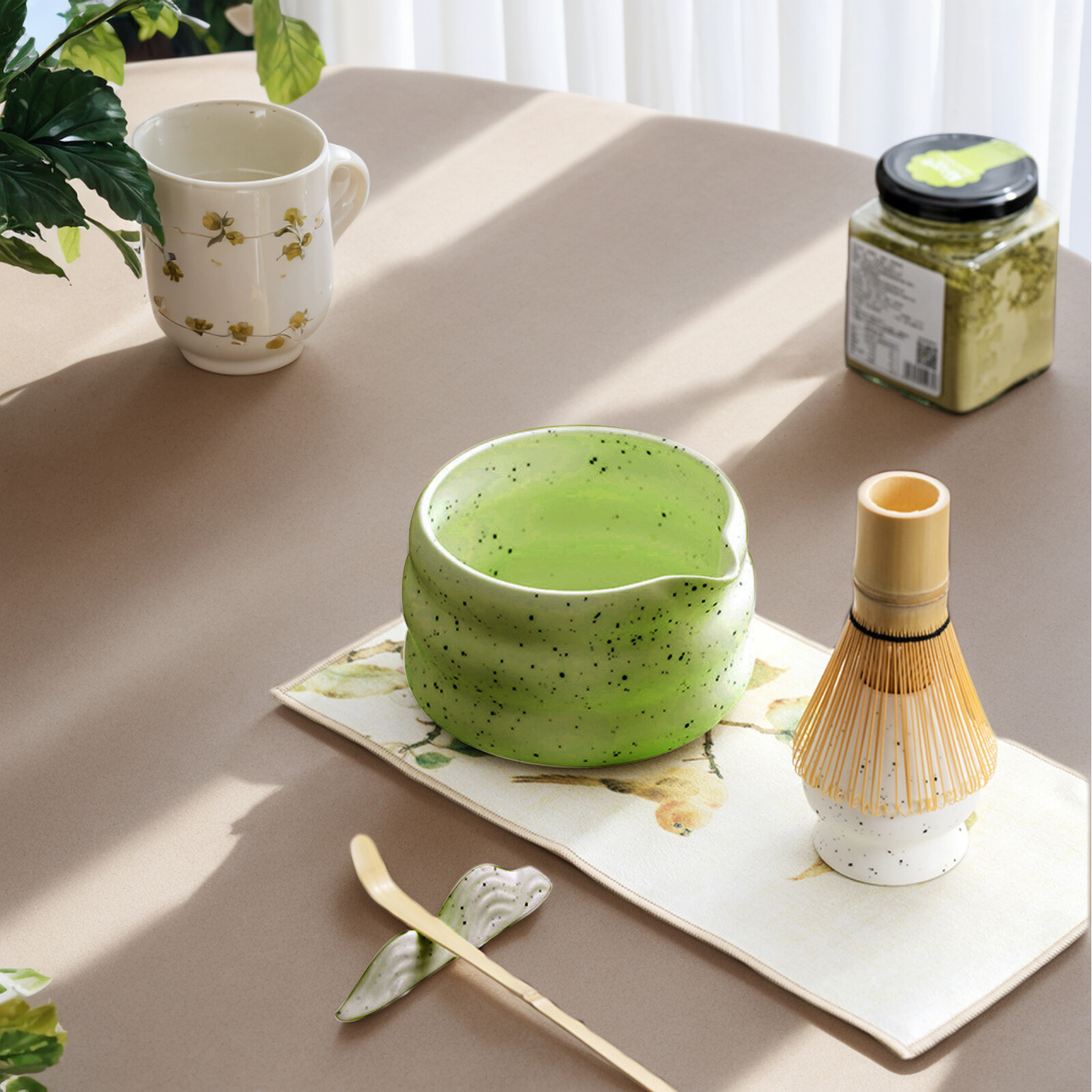 7pcs Japanese Matcha Tea Set Whisk Tea Ceremony Kit Tea Making Tool Kit Gifts.