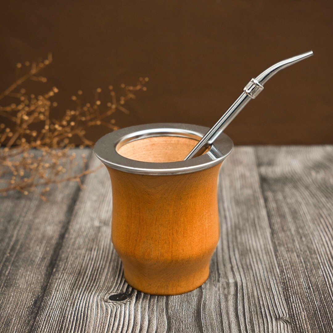 GauchoLife Wooden Mate And Straw To Drink Yerba Mate