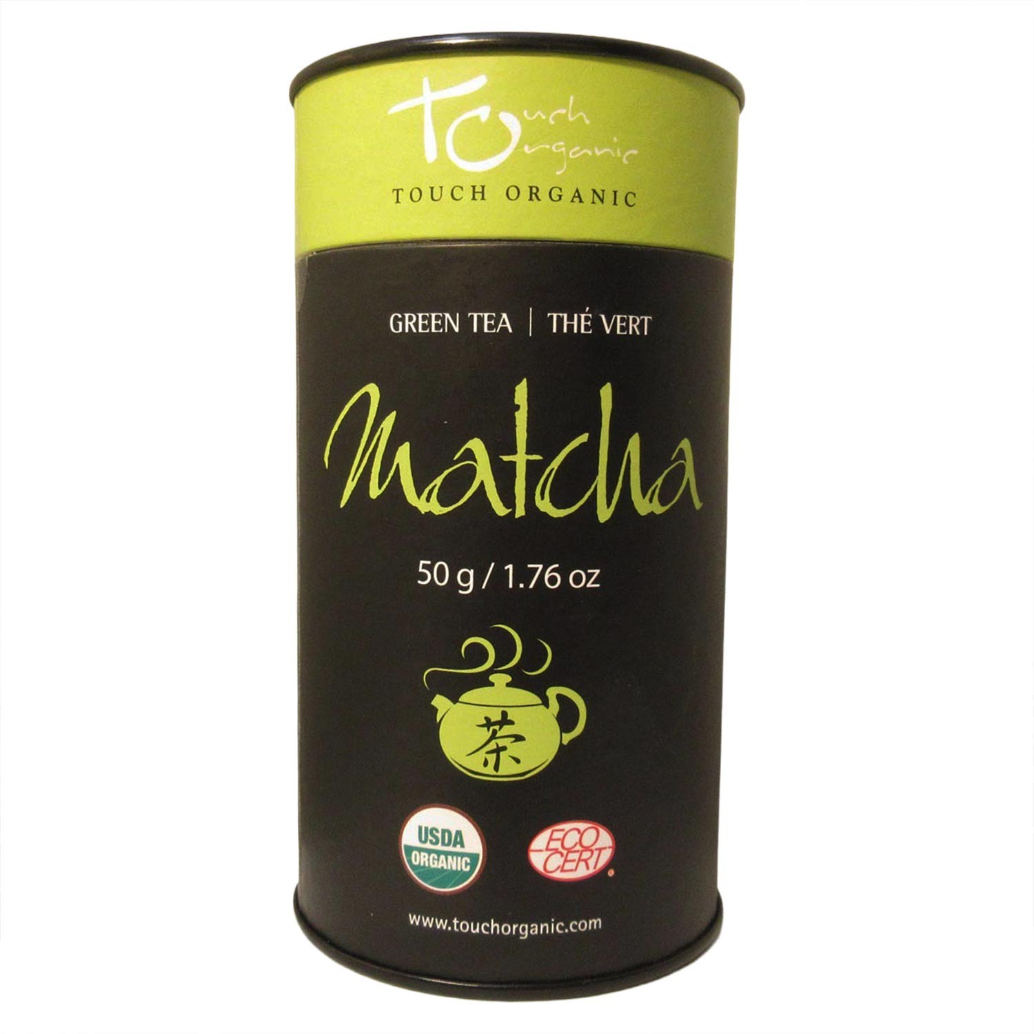Touch Organic: Matcha Green Tea the Vert powder, 50g/1.76oz, China Exp. 06/2027
