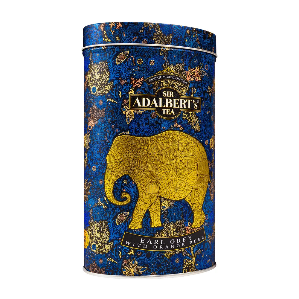 Adalbert’s Tea EARL GREY WITH ORANGE PEEL – Leaf 110g in a Tin