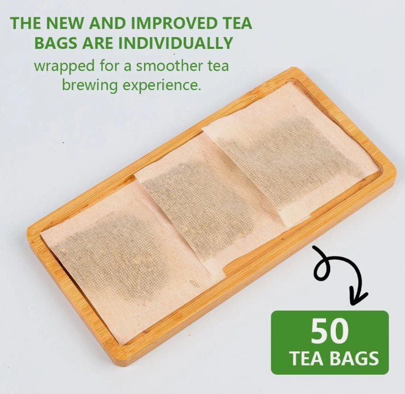 Moringa Tea Bags (50) Pure Organic All-Natural – Caffeine-Free UK Herbal Tea