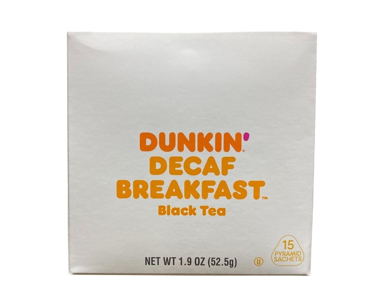 Dunkin Donuts Decaf Breakfast Black Tea 2 Boxes – 15 Per Box (30 Tea Bags Tota)