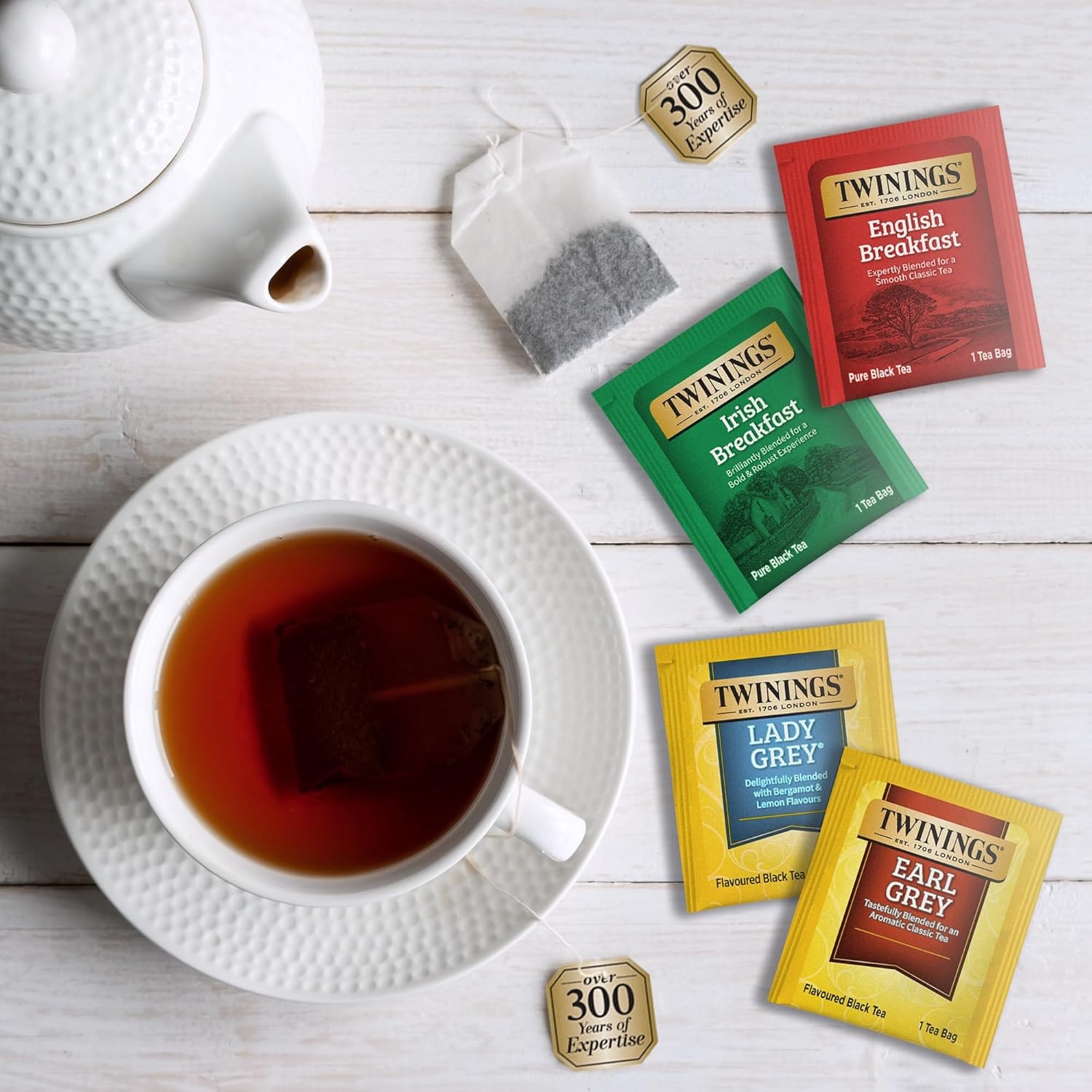 Twinings Tea Bag Sampler 44 Count Variety Pack, Giftable Box for Tea Lovers