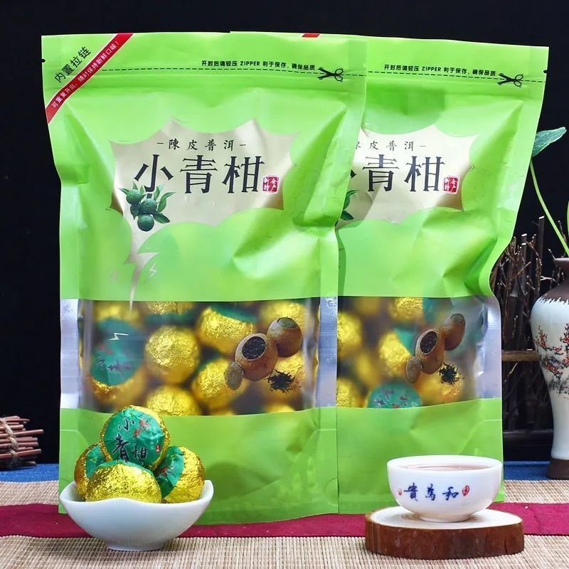 Xinhui Small Green Citrus Pu’er Tea, Dried Tangerine Tea Puer Citrus Flavor 100g