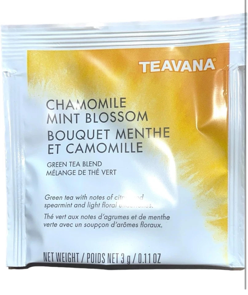 Starbucks Teavana Chamomile Mint Blossom Herbal 100 Tea Sachets (3 Month Supply)