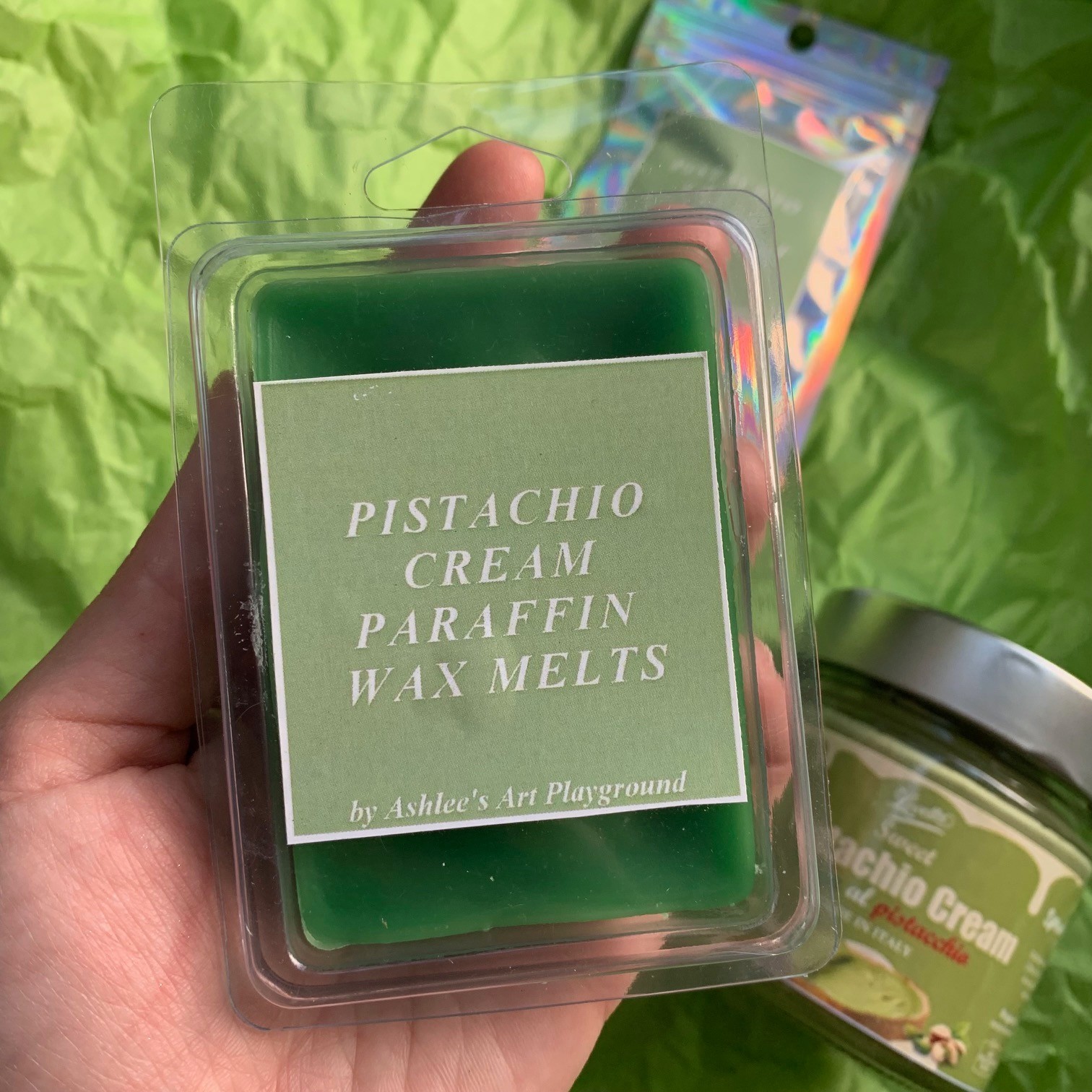 Pistachio Cream Dessert Gift Set: Butter, Pu’erh Loose Leaf Tea, & Wax Melts