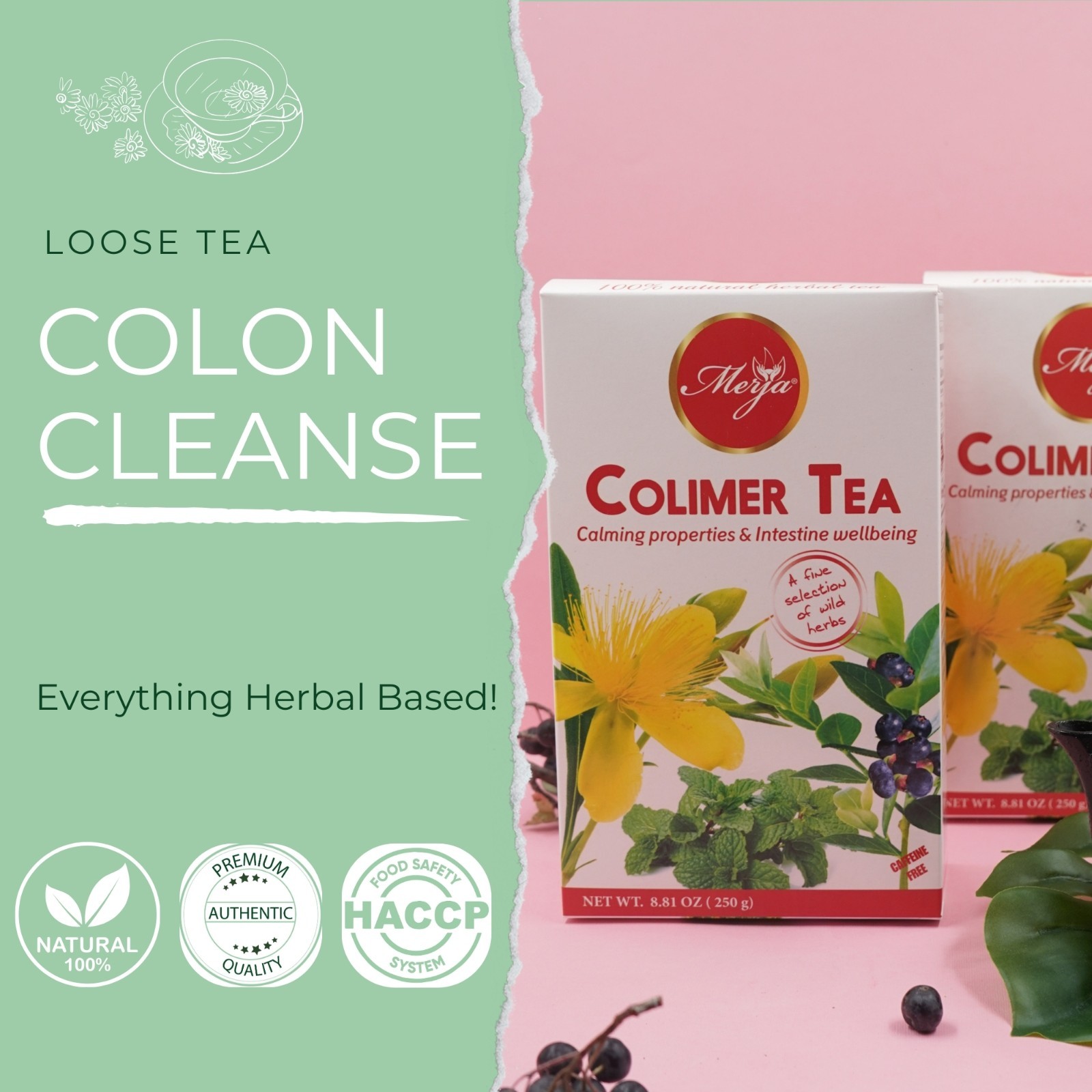 Colimer Tea – Colon Wellbeing Tea- Loose Tea – 100% Natural Tea