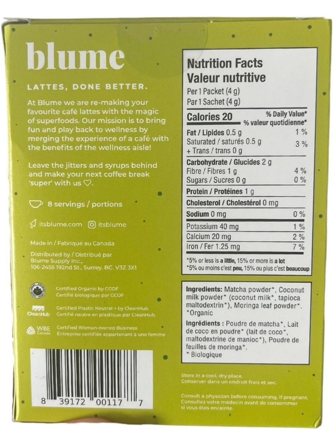 Blume Latte Variety Pack | Calming Blue Lavender Tea, Soothing Reishi Hot Cacao,