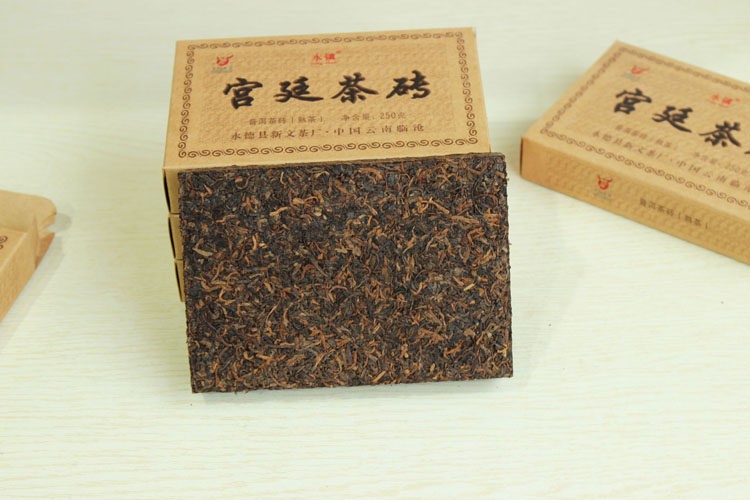 2024 Chinese XIN WEN Ripe Pu-erh “Palace PuErh Tea Brick” Shu Puer Tea 250g