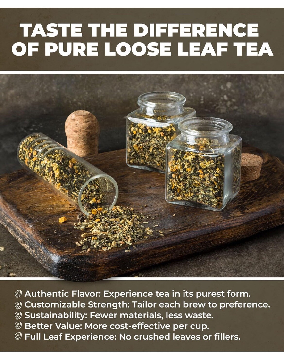 Anti Inflammatea Loose Leaf Tea With Ginger, Tumeric, Peppermint, Black Pepper