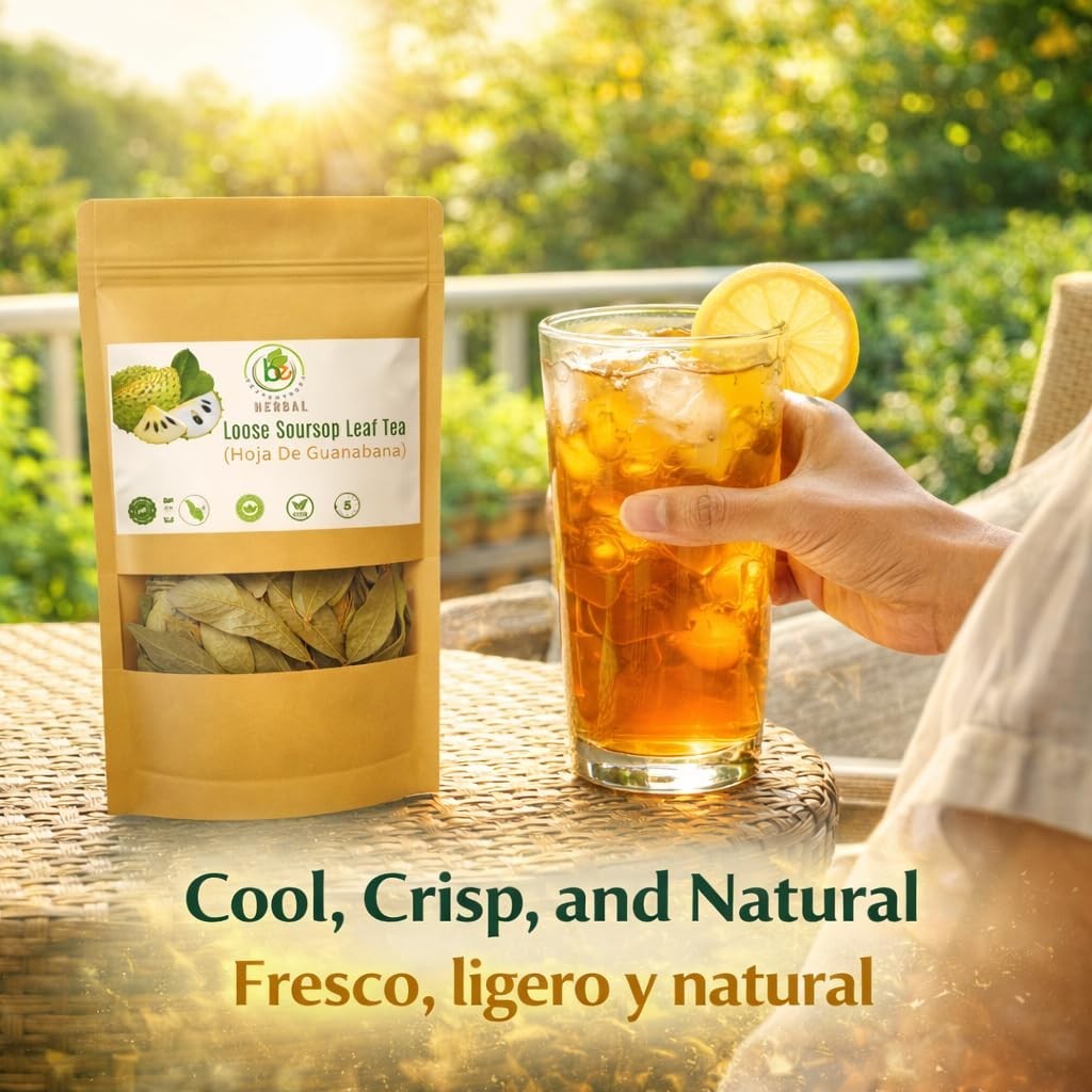 Guanábana (Soursop)Herbal Tea – 3.5 oz Dried Leaves–100% Natural– by BexpertsUSA