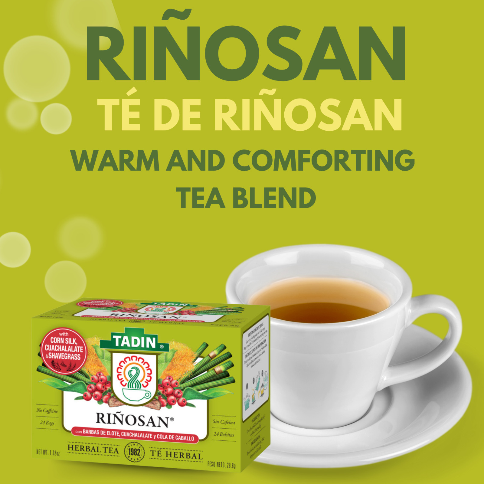 Tadin, Tea Rinosan, 24 BG (Pack of 6)