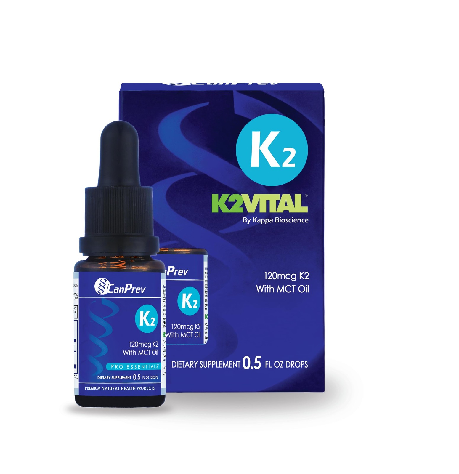 CanPrev K2 Drops, 15ml, 300 Servings, 30mcg MK-7 Vitamin 1 Count (Pack of 1)