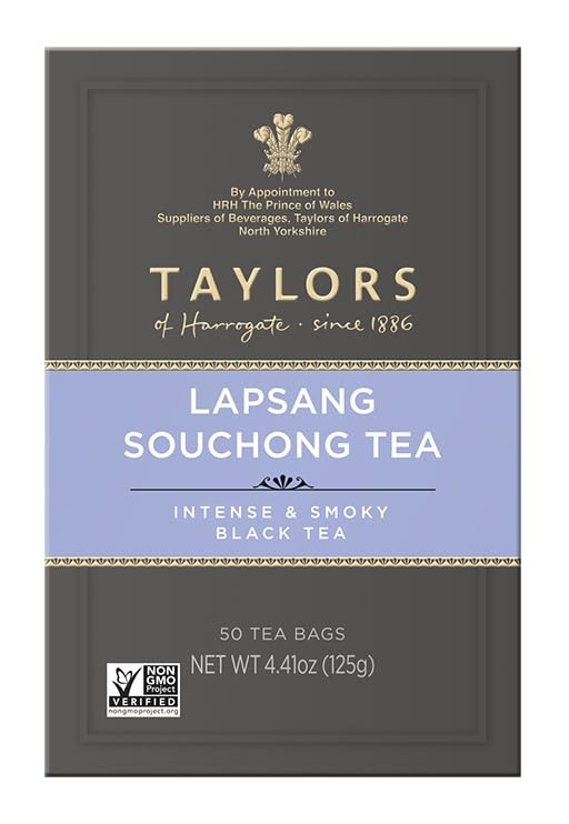 Taylors of Harrogate Lapsang Souchong, 50 Teabags 50 Count (Pack 1)