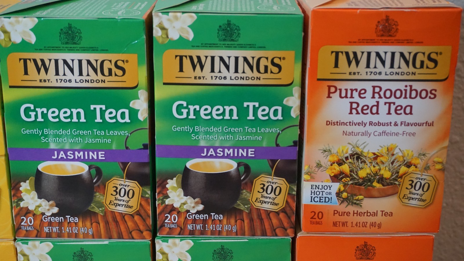10 Packs Twinings Tea Bags 20ct – Lady Grey Green Tea Jasmine Rooibos Red Tea