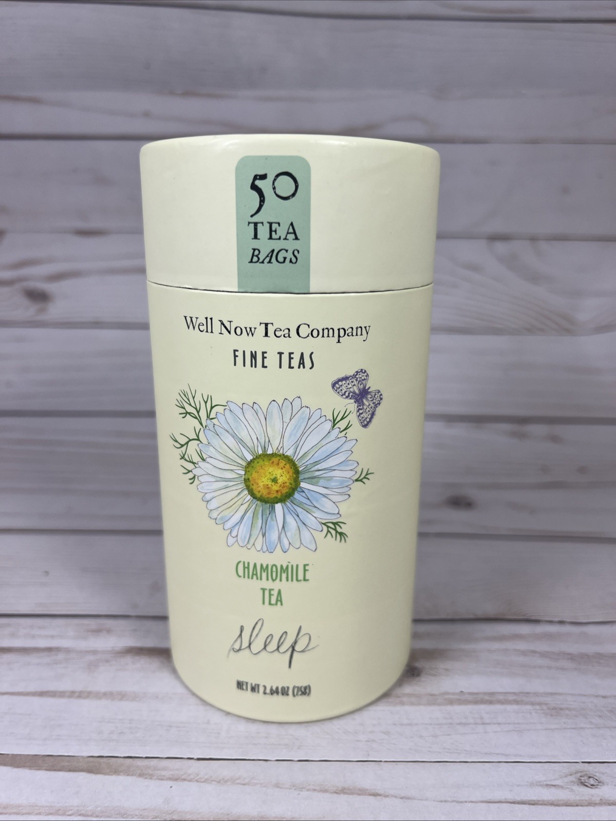 Well Now Tea Company Fine Teas Chamomile Sleep 50 Bags Caffeine Free 11/27 (2x)