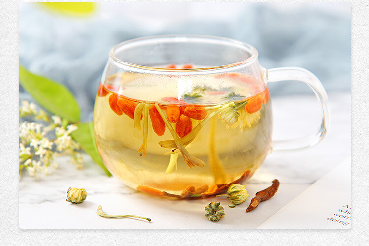 Honeysuckle chrysanthemum tea stay up late tea herbal tea flower tea combination