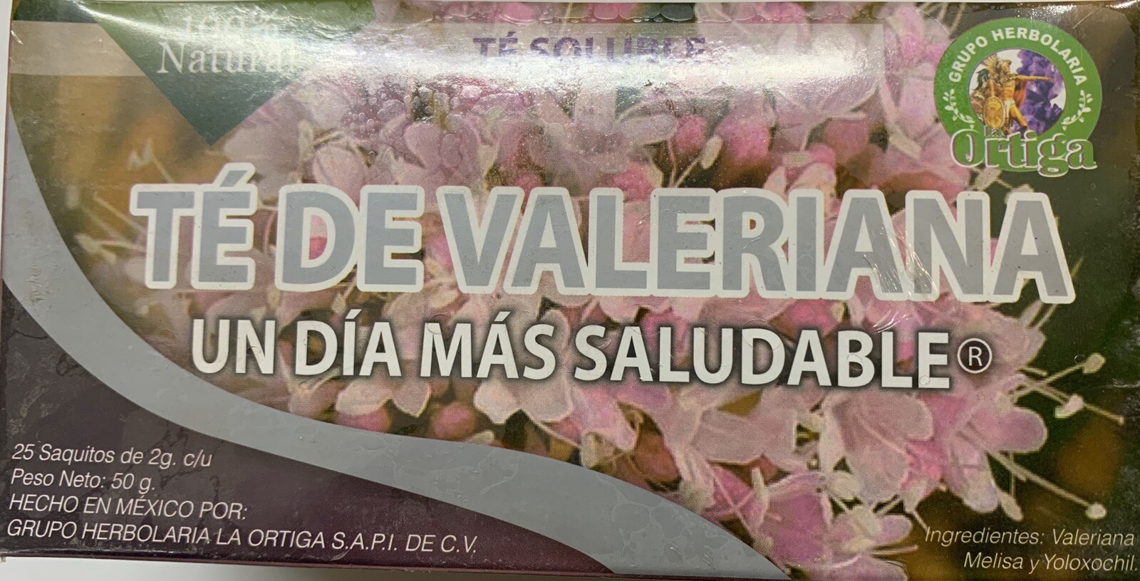 Te De Valeriana 50 Tea Bags 2 Pack Valeriana Melisa Yoloxochil 100% Natural