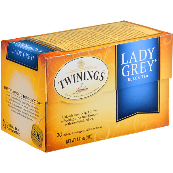 Twinings Lady Grey Tea Bags – 20/Box
