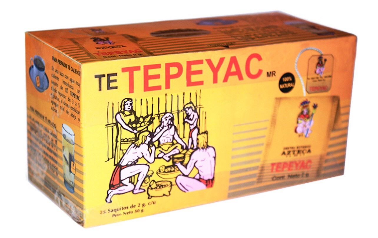 Te Tepeyac Azteca 25 tea bags cuachalalate con cancerina y menta