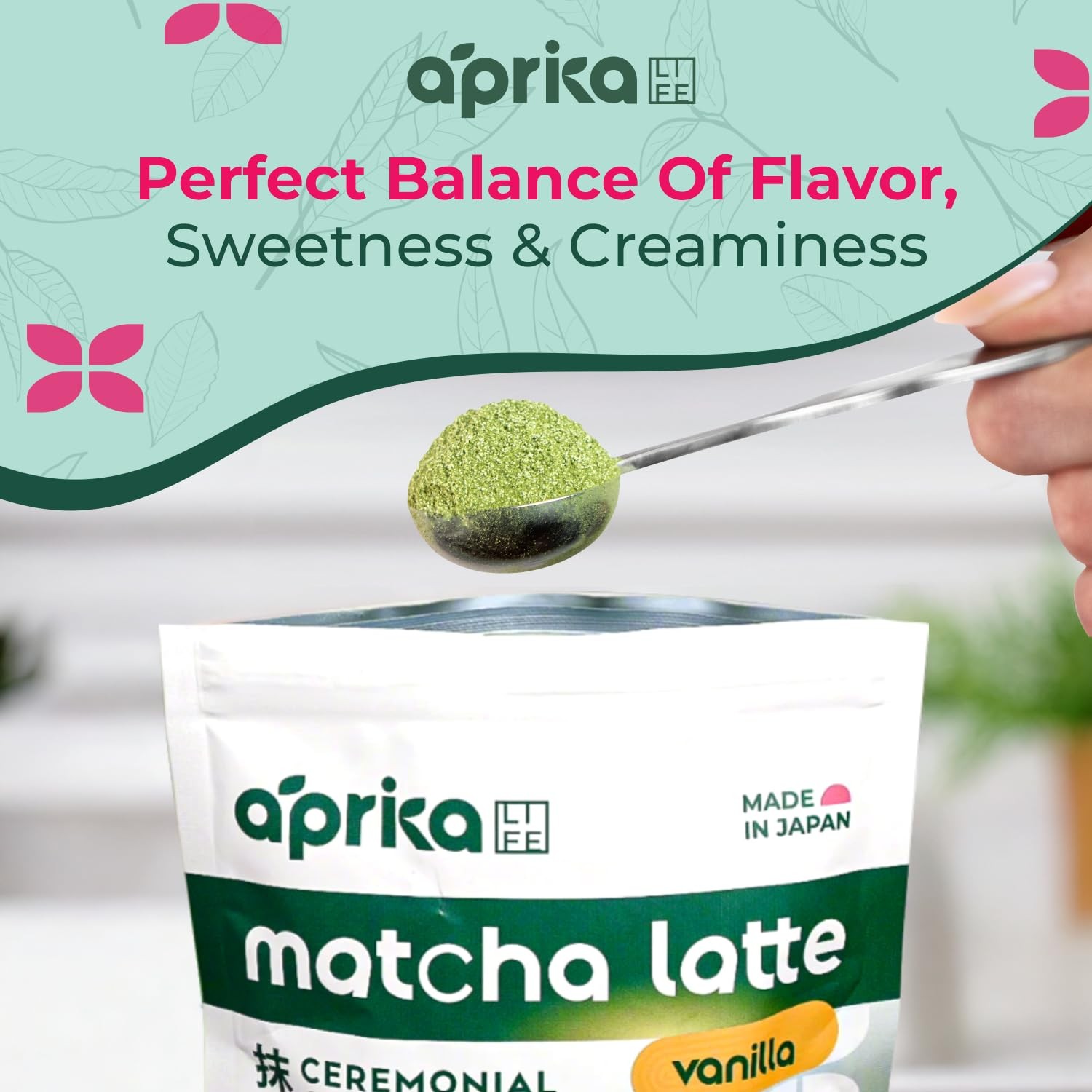 Matcha Latte Powder, Premium Barista Crafted Mix with Natural Vanilla Flavor …