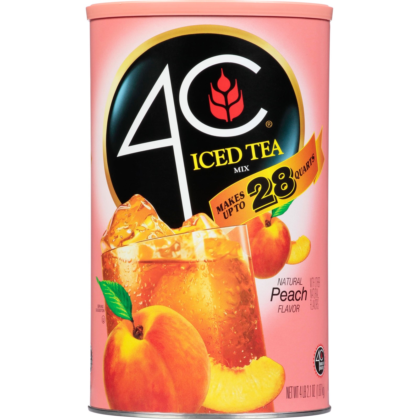 Natural Peach Iced Tea Mix, 66.1 oz (4lbs 2.1oz)