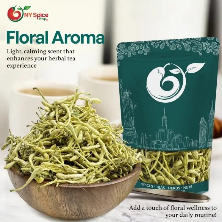 Honeysuckle Flower Tea – Lonicera japonica – Dried Flower – by NY Spice