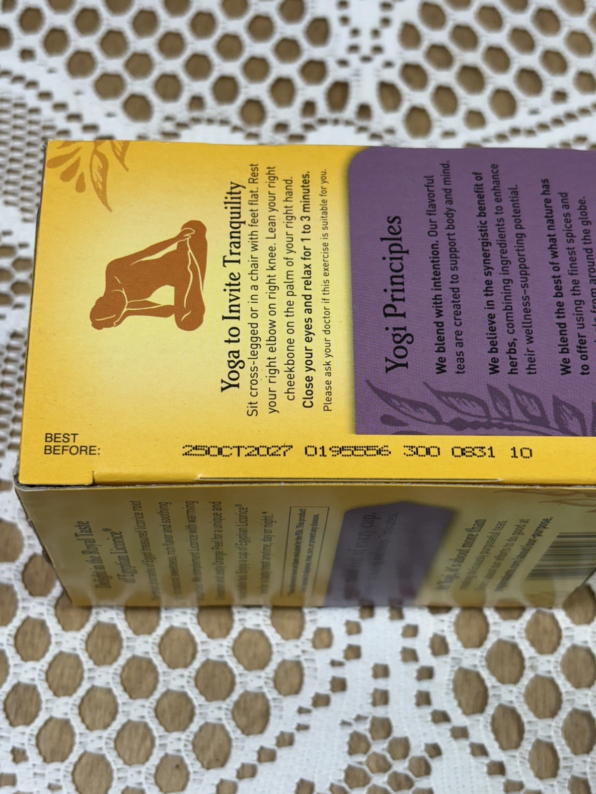 Yogi Tea Egyptian Licorice Tea (3 pack ) 16 Tea Bags per Box Organic BB 10/2027