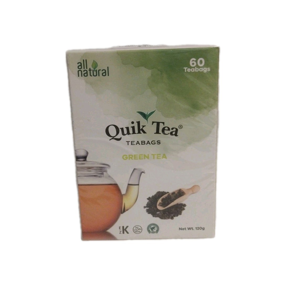 Quick Tea All Natural Tea Green Tea bags 1 Pack 60 Bags