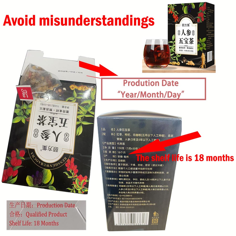 30pcs Ginseng six treasure tea , Kidney tea ,liver tea , red date kidney health*