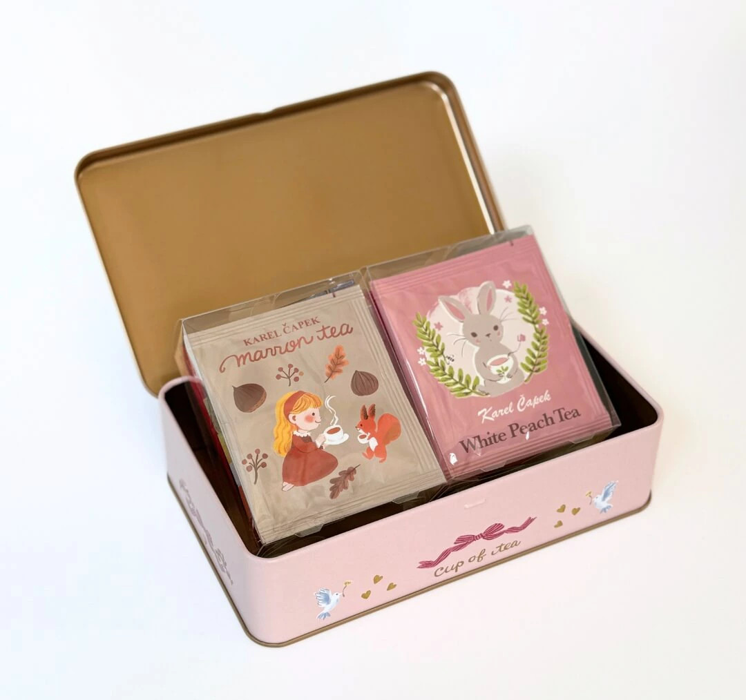 Karel Capek Tea Lovers Can Tea bag 10 pieces set littel tea time Japan NEW