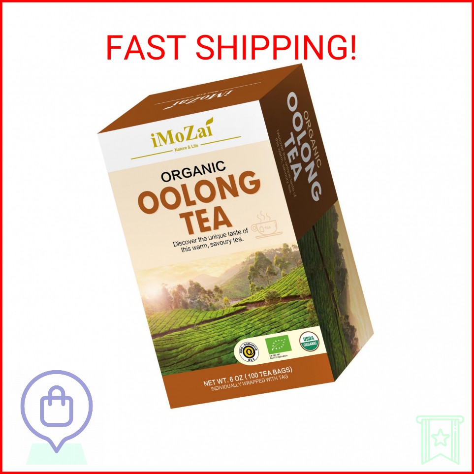 Imozai Organic Oolong Tea Bags 100 Count Individually Wrapped