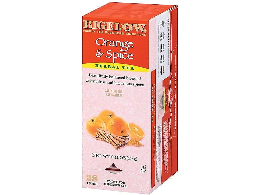 Bigelow Orange Spice Herb Tea Pack of 28 Tea Bags