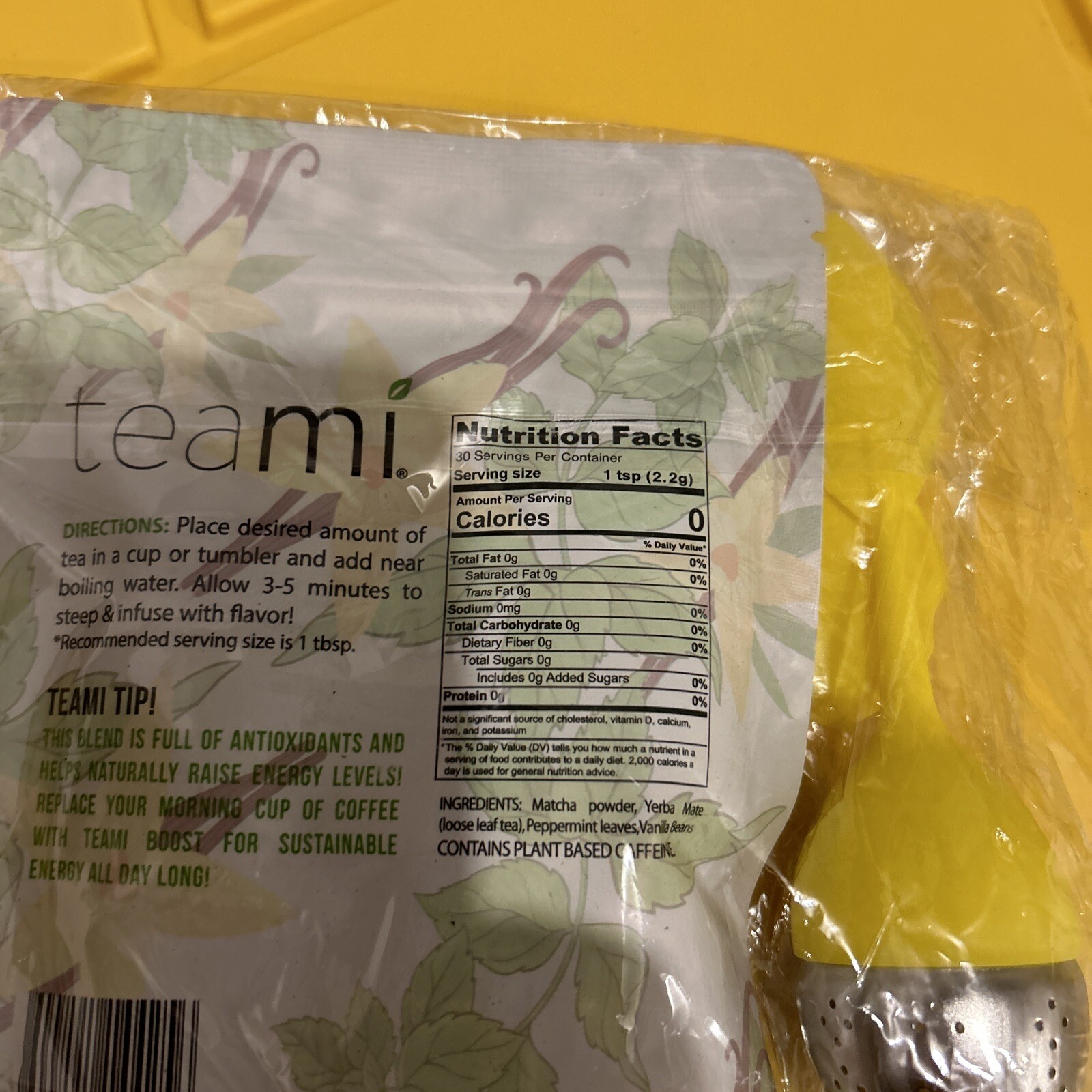 Teami Boost Vanilla Matcha Tea – 2.3oz