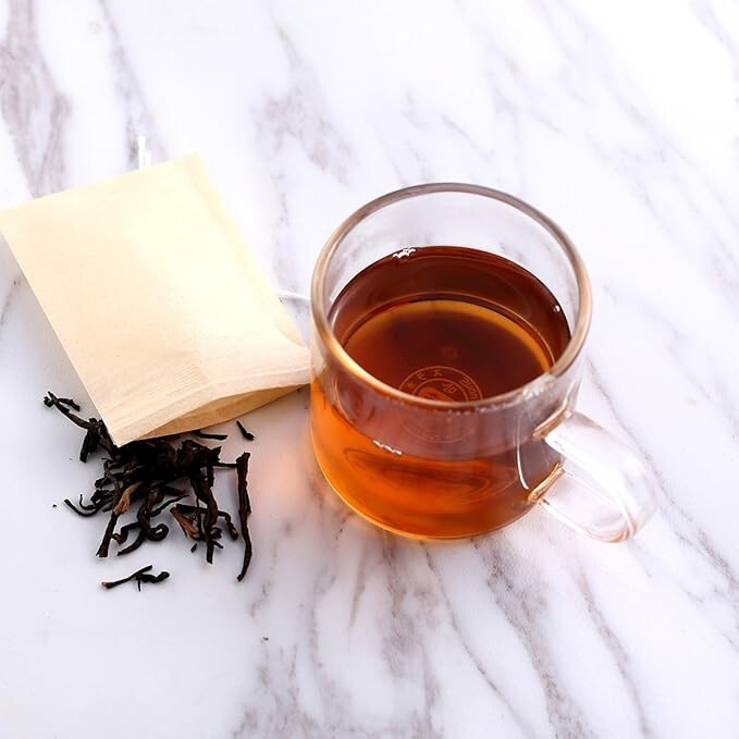 400 Pack Disposable Drawstring Tea Filter Bags Safe & Natural Unbleached Paper