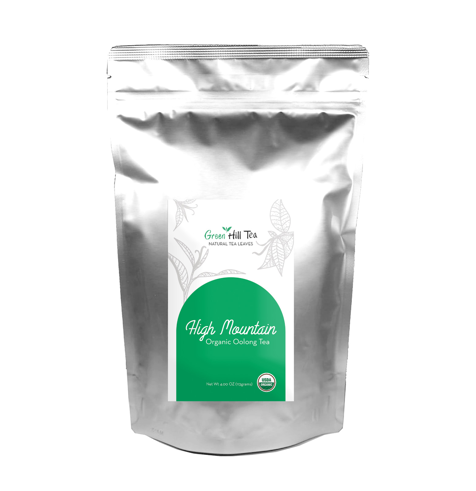 Organic High Mountain Oolong Tea Loose Leaf Tea 1/4 LB