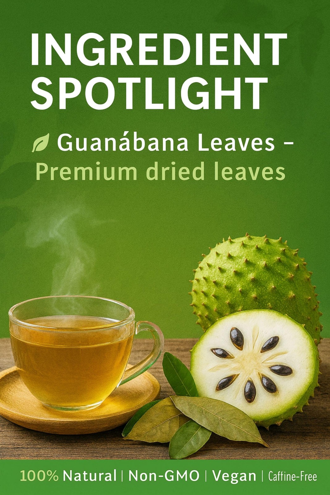 Guanábana Hojas (Soursop Leaves Tea) – Jumbo 4 oz – 100% Natural, Vegan, Non-…