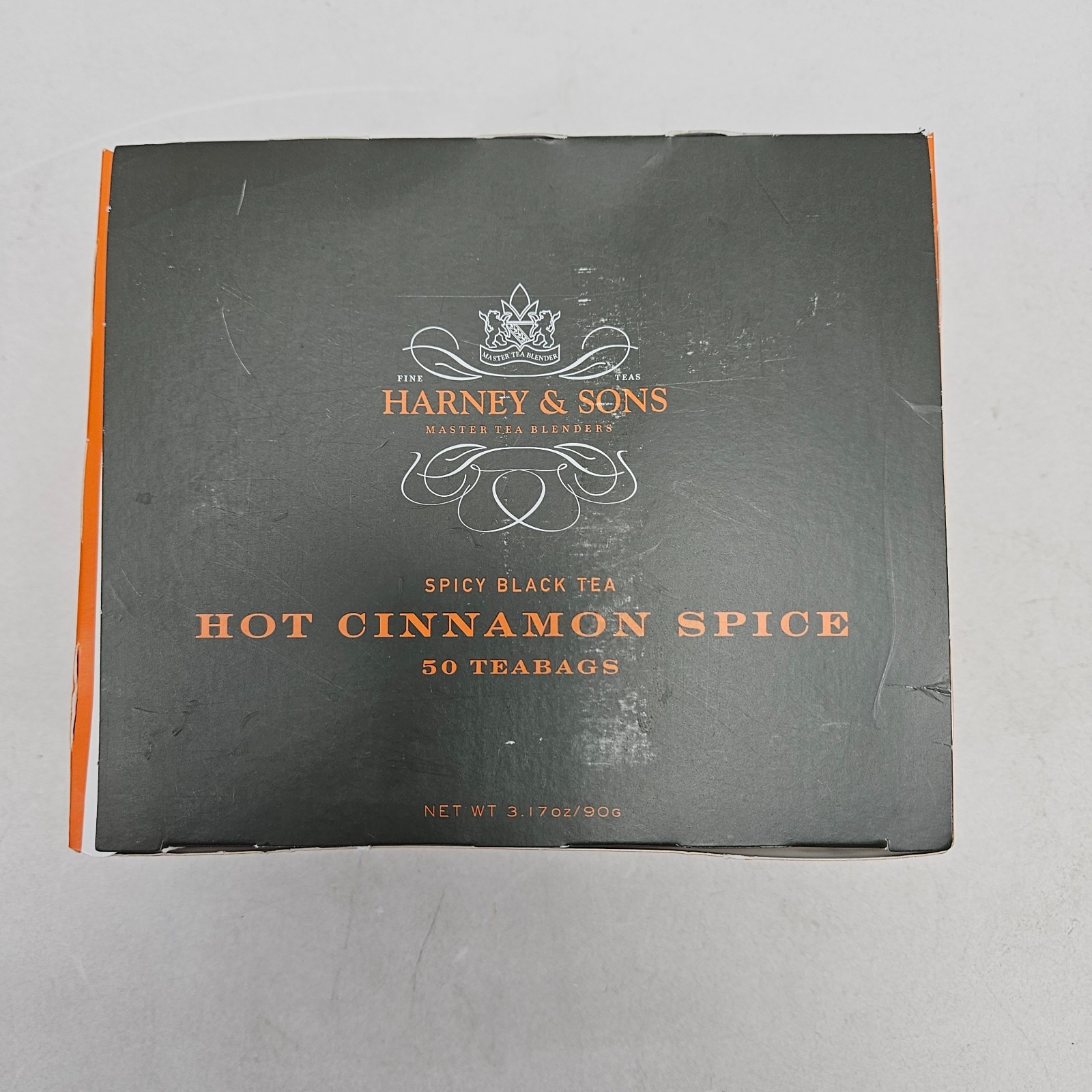 Harney & Sons Spicy Black Tea, Hot Cinnamon Spice, 50 Tea Bags, 3.17 oz (90 g)