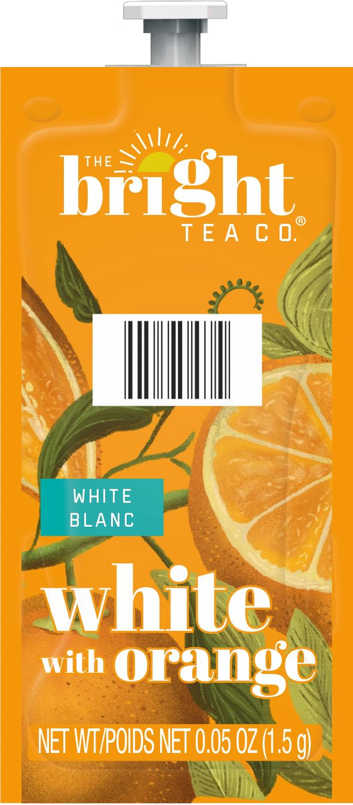 Bright Tea Co. White Tea with Orange – 100 Freshpacks for Brewers
