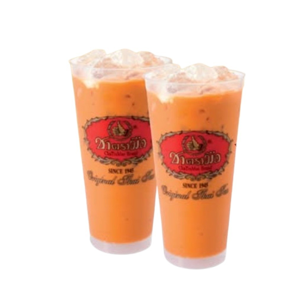 Cha Tra Mue Instant Thai Tea 3 in1 Milk Tea Mix Powder Hot & Cold 5 Sachets x 4