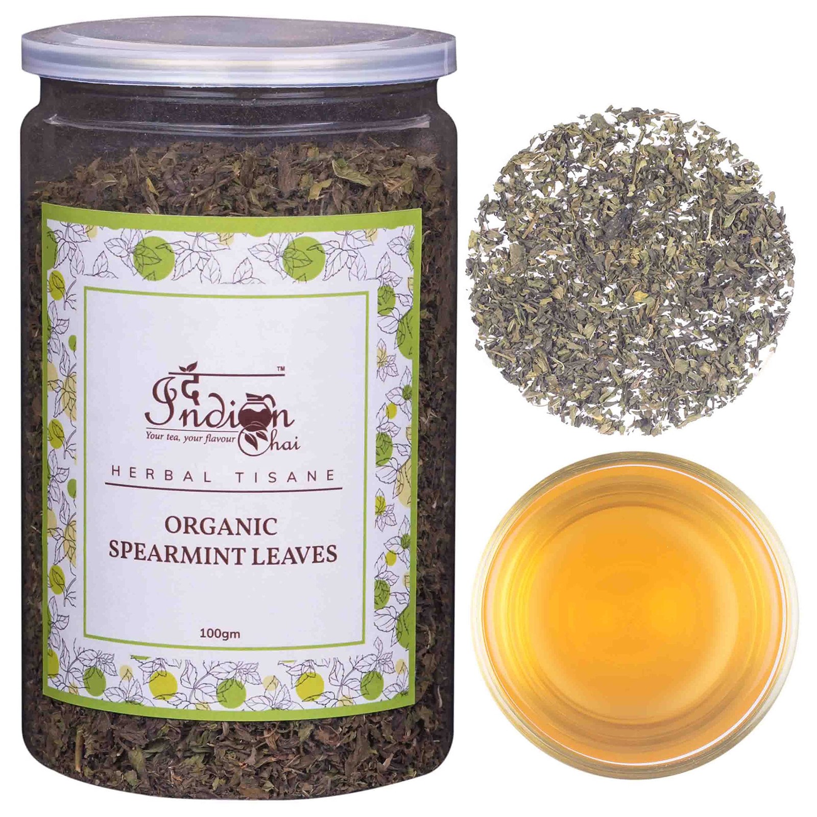 Indian Chai Organic Spearmint Tea 60g | PCOD/PCOS Support, Women Wellness Tea
