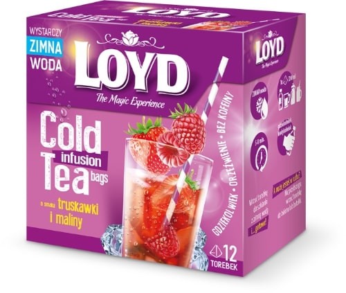 4 LOYD Cold Infusion Fruit Tea Strawberry & Raspberry Flavor Boxes 30g 1.05oz